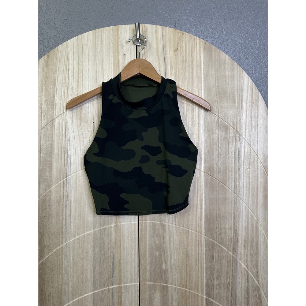 All in Motion Camo Cropped Athletic Tank Top‎ Women's Size M